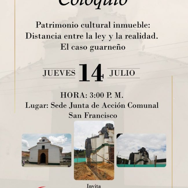 Coloquio Patrimonio cultural inmueble