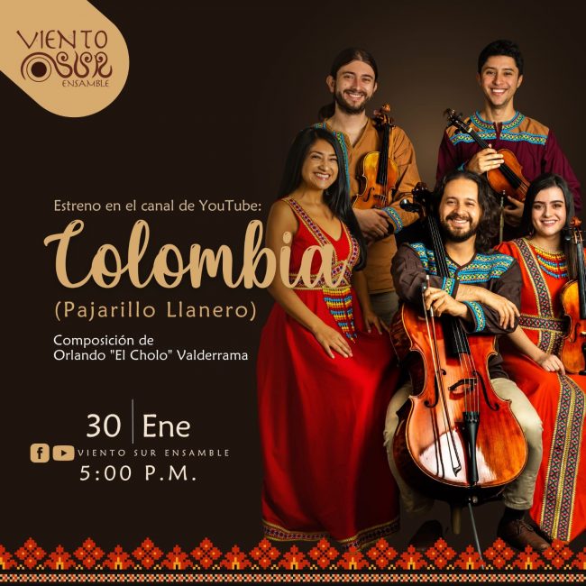 Estreno en el canal de Youtube: Colombia (Pajarillo Llanero)